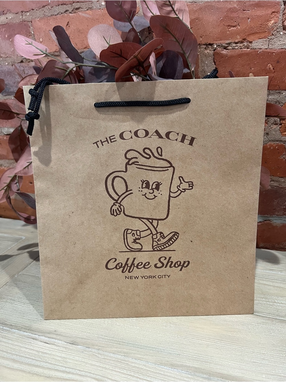Coach Coffee Shop Lil Miss Jo Paper Shopping Bag